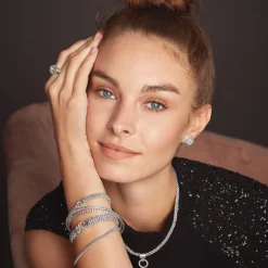 Best Sale Diamond Circle Caviar Bracelet | 6Mm Diamonds