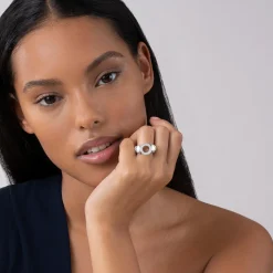 Flash Sale Diamond Circle Caviar Ring Diamonds