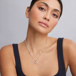 Outlet Diamond Circle Pendant Necklace Diamonds