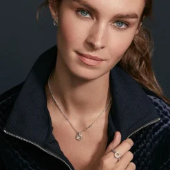 Outlet Diamond Circle Pendant Necklace Diamonds