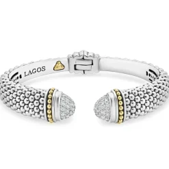 Flash Sale Diamond Cuff Bracelet | 12Mm Two-Tone