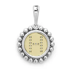 Online Diamond H Initial Charm Two-Tone