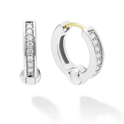 Shop Diamond Huggie Earrings Diamonds
