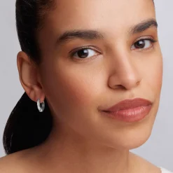 Shop Diamond Huggie Earrings Diamonds