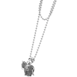 Hot Donkey Pendant Necklace Silver