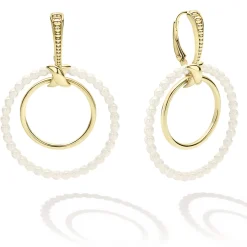 Best Sale Double Circle 18K Gold Earring Set Gold