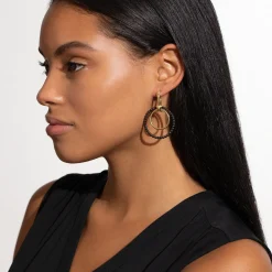 Best Sale Double Circle 18K Gold Earring Set Gold