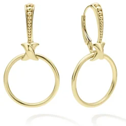 Best Sale Double Circle 18K Gold Earring Set Gold