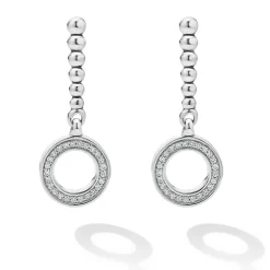 Cheap Drop Circle Diamond Earrings Diamonds
