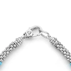 Best Eight Ceramic Station Beaded Bracelet | 5Mm Silver