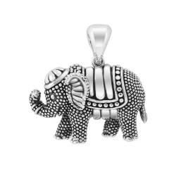 Discount Elephant Pendant Necklace Silver
