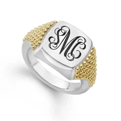 Outlet Exclusive Signet Ring Two-Tone