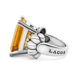 Online Extra Large Emerald-Cut Citrine Ring Gemstones