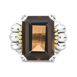 Discount Extra Large Emerald-Cut Smokey Quartz Ring Gemstones