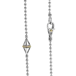 Cheap Five Station Open Pyramid Necklace Two-Tone