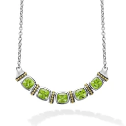 Discount Five Station Peridot Necklace Gemstones