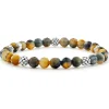 Shop Five Station Silver Tigereye Bead Bracelet Gemstones