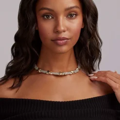 Cheap Five Station X Caviar Necklace Two-Tone