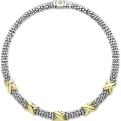 Cheap Five Station X Caviar Necklace Two-Tone