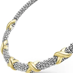 Cheap Five Station X Caviar Necklace Two-Tone