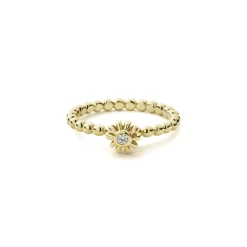Store Fluted Flower Diamond Ring Diamonds