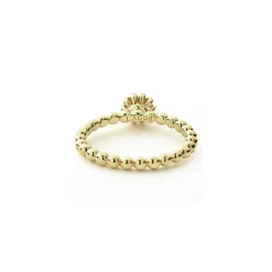 Sale Fluted Flower Diamond Ring Gold