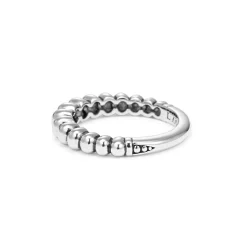 Fashion Fluted Stacking Ring Silver
