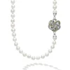New Four Station Love Knot Pearl Necklace Long Necklaces