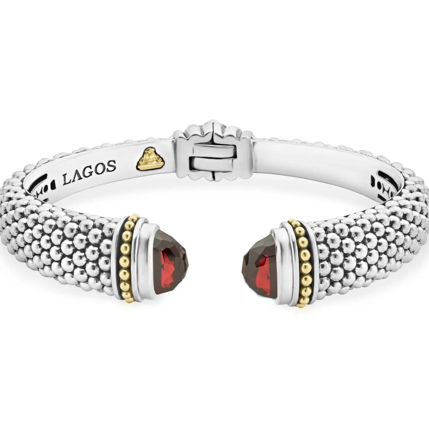 Cheap Garnet Cuff Bracelet | 12Mm Two-Tone