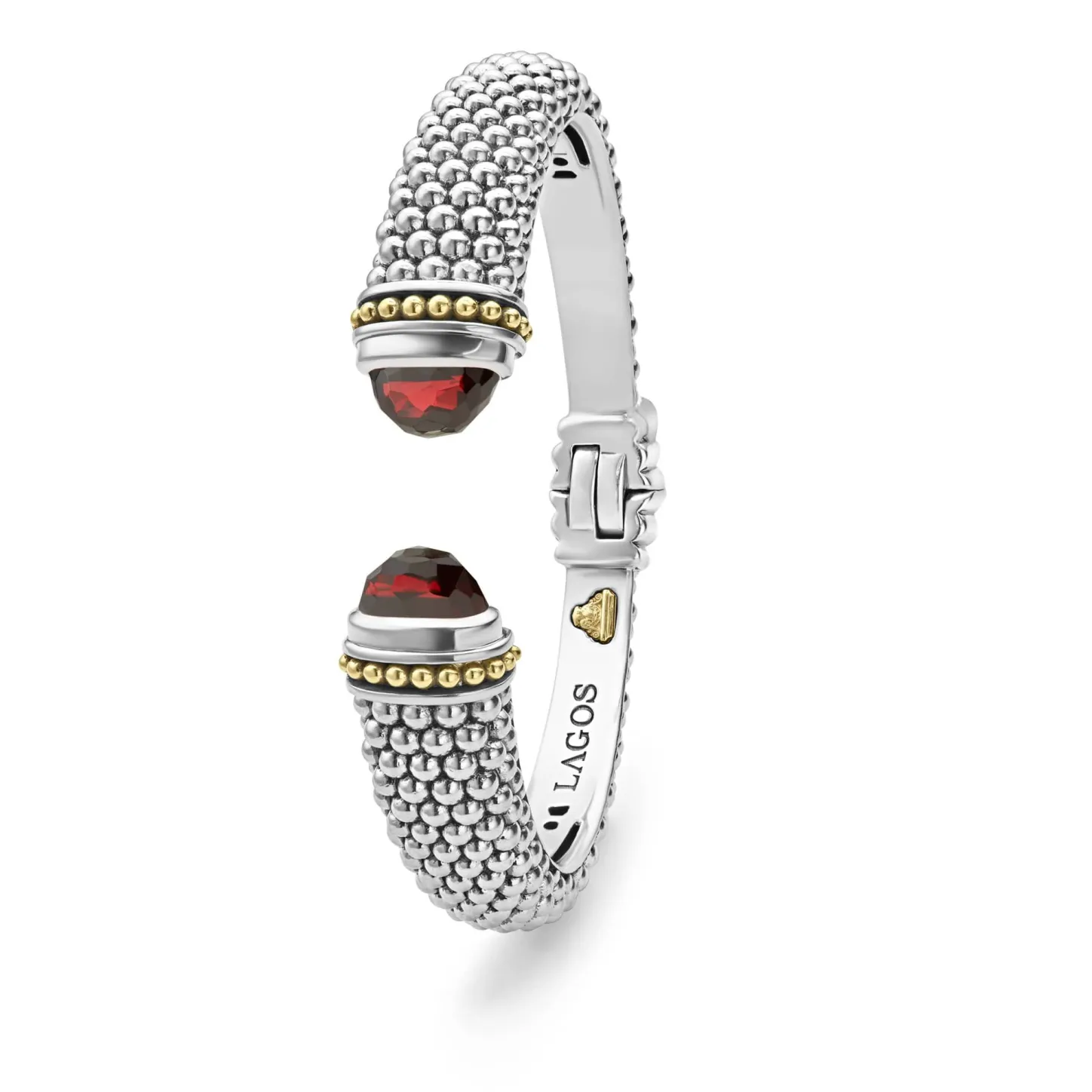 Cheap Garnet Cuff Bracelet | 12Mm Two-Tone