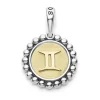 Fashion Gemini Zodiac Charm Two-Tone