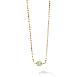 Outlet Gold Diamond Sphere Necklace Diamonds