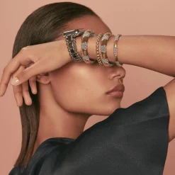 Shop Gold Station Caviar Bracelet | 12Mm Two-Tone