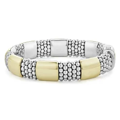 Shop Gold Station Caviar Bracelet | 12Mm Two-Tone