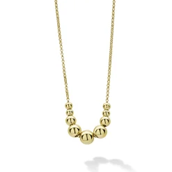 Cheap Graduated Bead Necklace Gift Set Gold