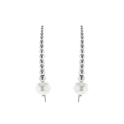 Cheap Graduated Bead Pearl Earrings Drop Earrings