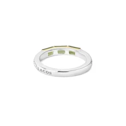 Outlet Green Tourmaline Stacking Ring Two-Tone