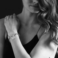 Cheap Heart Of New York Charm Bracelet Silver