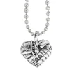 Hot Heart Of New York Pendant Necklace Silver