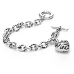 Best Heart Of Philadelphia Charm Bracelet Silver