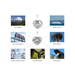 Sale Heart Of Seattle Pendant Necklace Silver