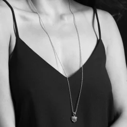 Online Heart Of Texas Pendant Necklace Silver