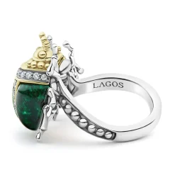 Online Jade Double Beetle Diamond Ring Gemstones