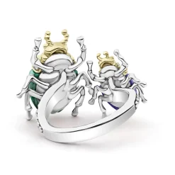 Online Jade Double Beetle Diamond Ring Gemstones