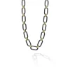 Sale 18K Gold And Black Ceramic Link Necklace Gold