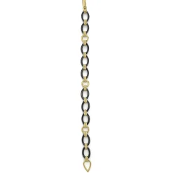 Hot 18K Gold And Black Ceramic Link Bracelet Link Bracelets
