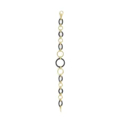 Sale 18K Gold And Black Ceramic Link Bracelet Gold