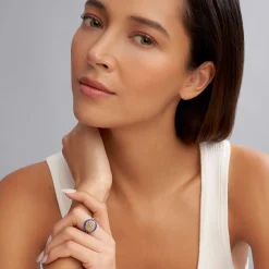 Cheap 18K Gold And Ceramic Circle Ring Gold