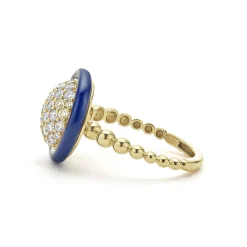 Cheap 18K Gold And Ceramic Diamond Ring Gold