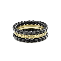 Outlet 18K Gold And Ceramic Stacking Rings Stacking Rings